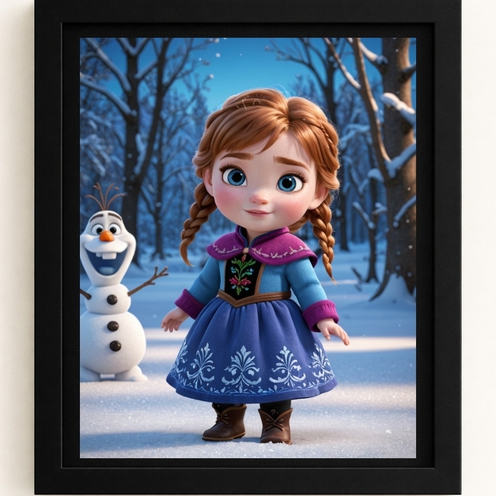A.I.  Baby Anna Art Print In A 8x10 Frame